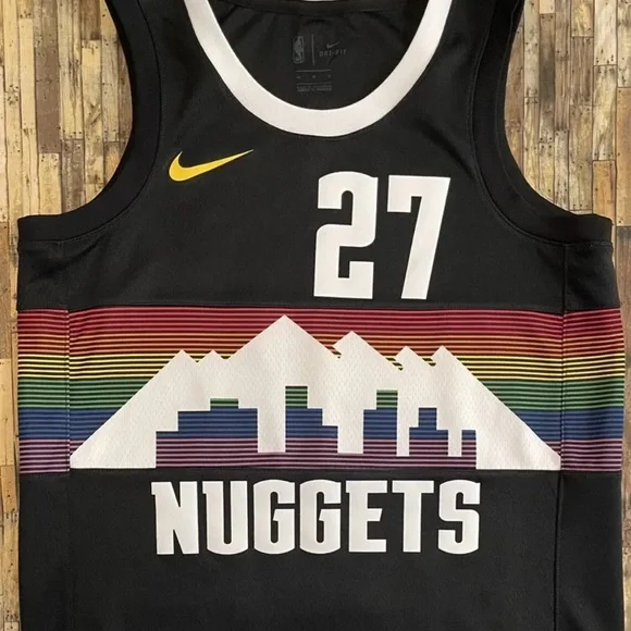 Nike Shirts Nike Nba Denver Nuggets Jamal Murray Black City - Main Image
